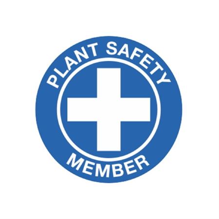 Plant Safety Member Hard Hat Decal